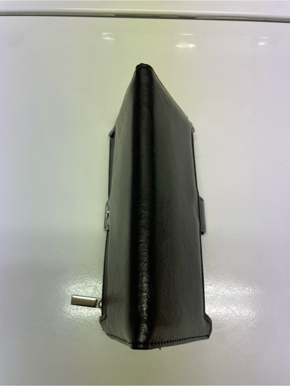 Classic Black Women's Long Wallet with Snap Closure - Picture 4 of 6